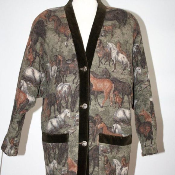 Eurochasse Horse Designs Button Down Hunting Coat Size Small/Medium - Picture 1 of 5